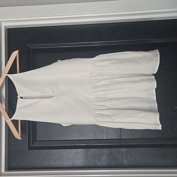 NWT BP Nordstrom White Linen Swing Tank Top Size Small - Picture 4 of 6